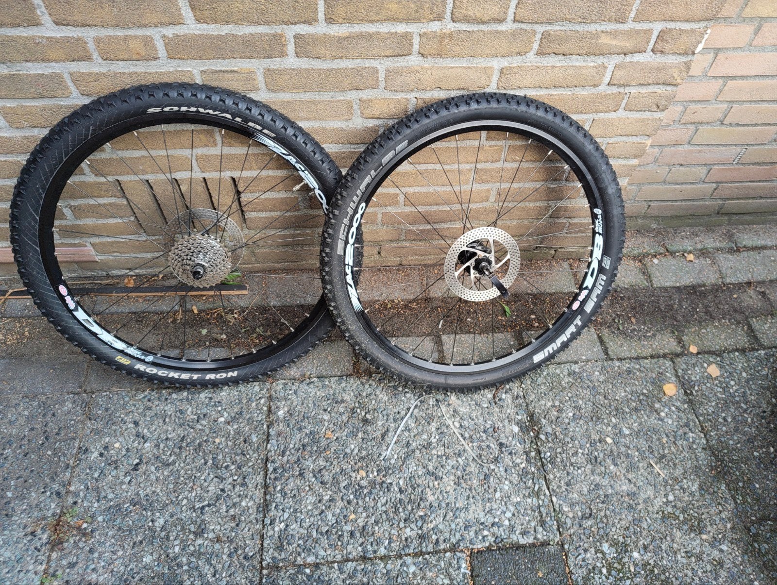 Rigida Zac2000 26" disc wielen met Smart Sam/Rocket Ron, Fietsen en Brommers, Wiel, Rigida, Ophalen of Verzenden, Zo goed als nieuw