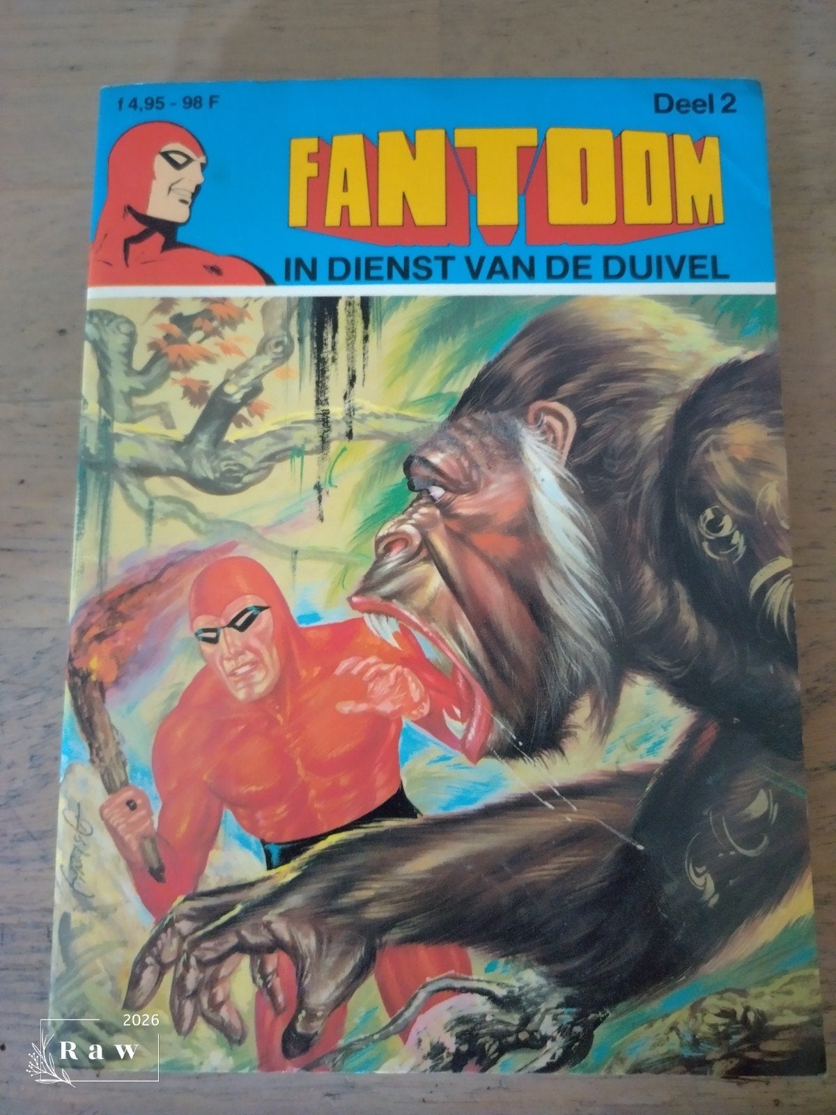 Fantoom - In Dienst Van De Duivel (Deel 2), Eén stripboek, Ophalen of Verzenden, Gelezen, Lee Falk