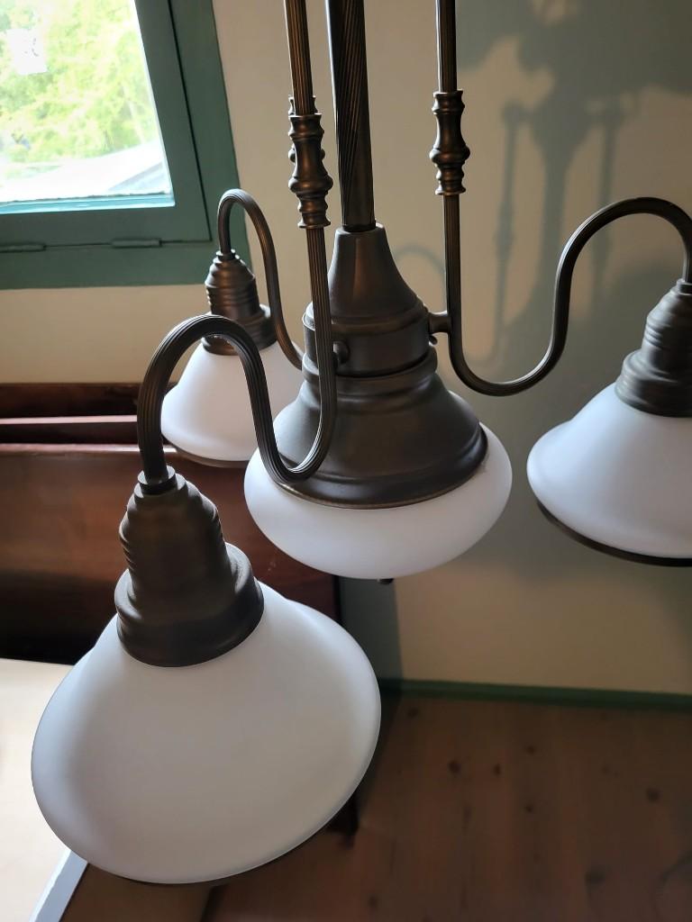 Lampen, Huis en Inrichting, Ophalen, Zo goed als nieuw, Glas, Vintage
