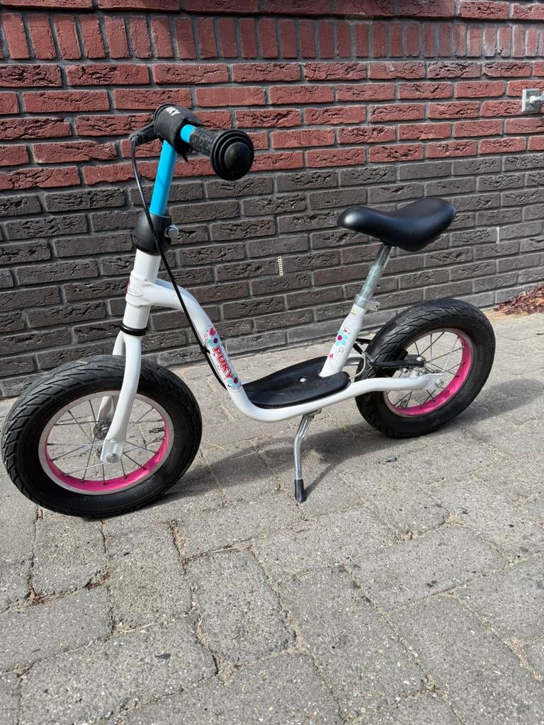 Loopfiets Puky XL - Wit en Roze, Ophalen, Gebruikt, Loopfiets