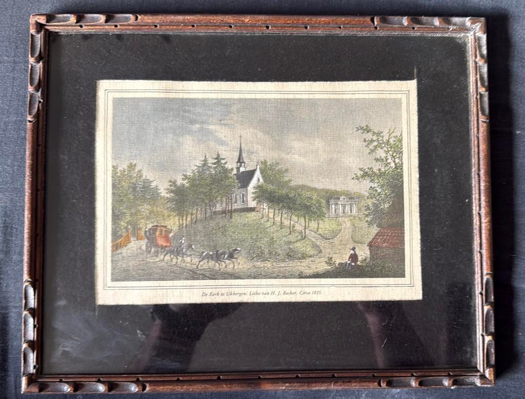 Titel: Sfeervol Gezicht Ubbergen – De Kerk & Postkoets, Ophalen of Verzenden