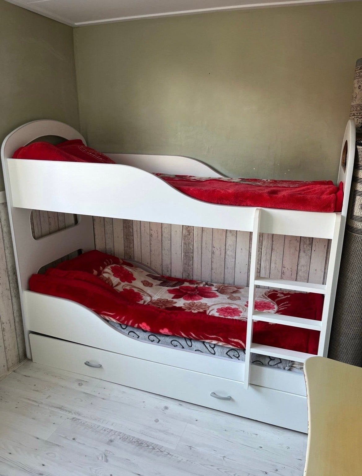 Stapelbed met lades als je hem wilt appen me en je kan komen, Ophalen, 90 cm, 160 tot 180 cm, Tweepersoons