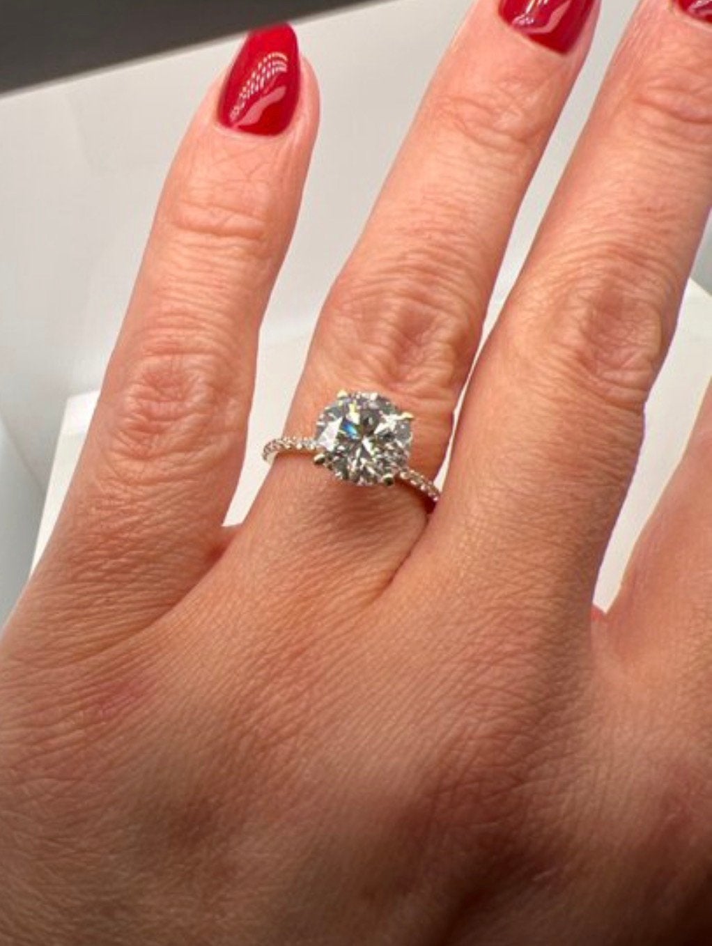 Geel gouden ring VS1 diamant van 3.23ct met IGI certificaat!, Nieuw, Ophalen of Verzenden, 17 tot 18, Met edelsteen