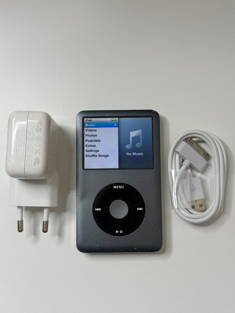 Apple iPod Classic 6.5 Space Grey 120GB + accessoires, Audio, Tv en Foto, 40 GB en meer, Gebruikt, Ophalen of Verzenden, Overige kleuren