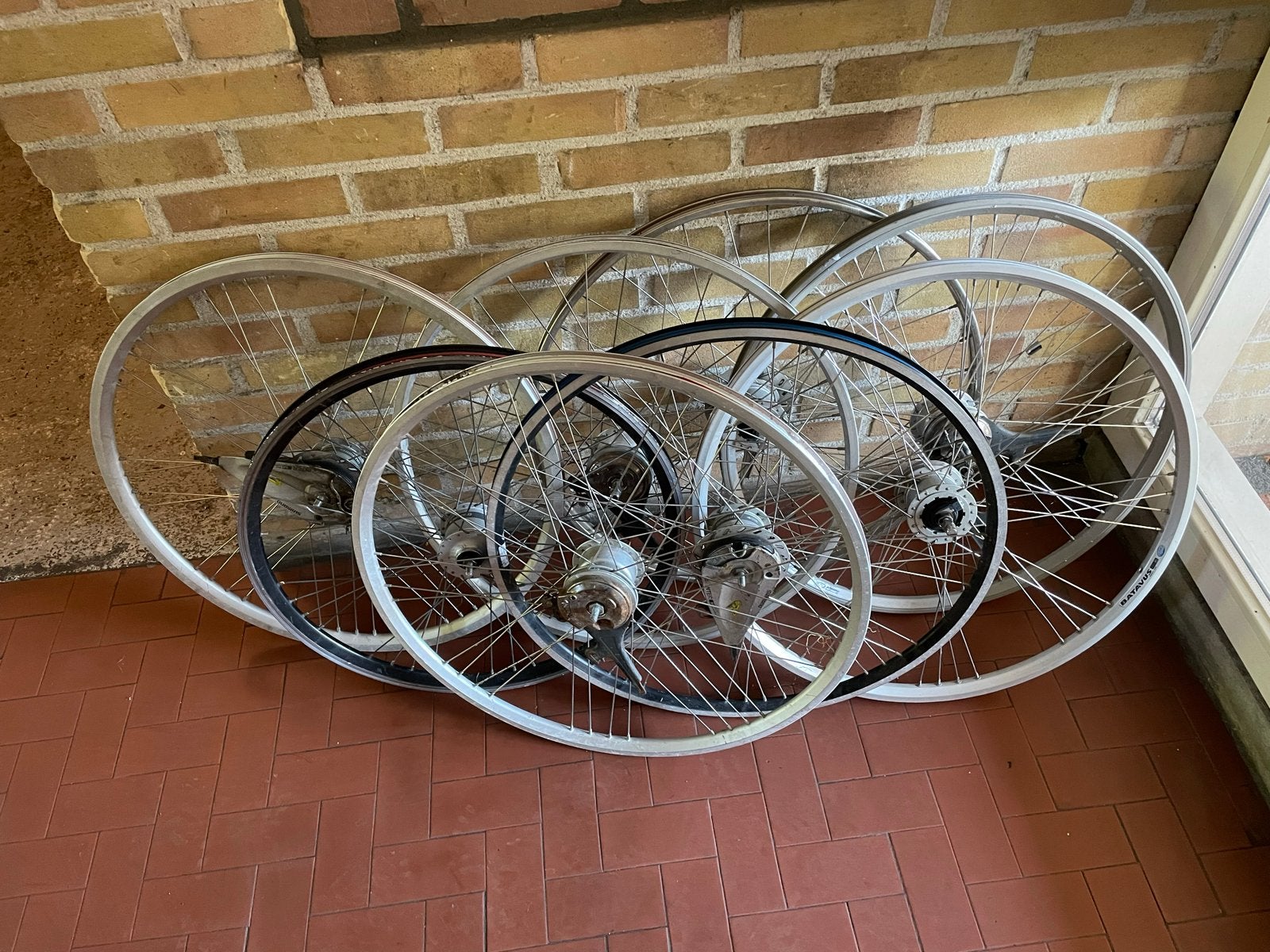 8x Voorwiel met Dynamo, Fietsen en Brommers, Ophalen of Verzenden, Gebruikt, Stadsfiets, Wiel