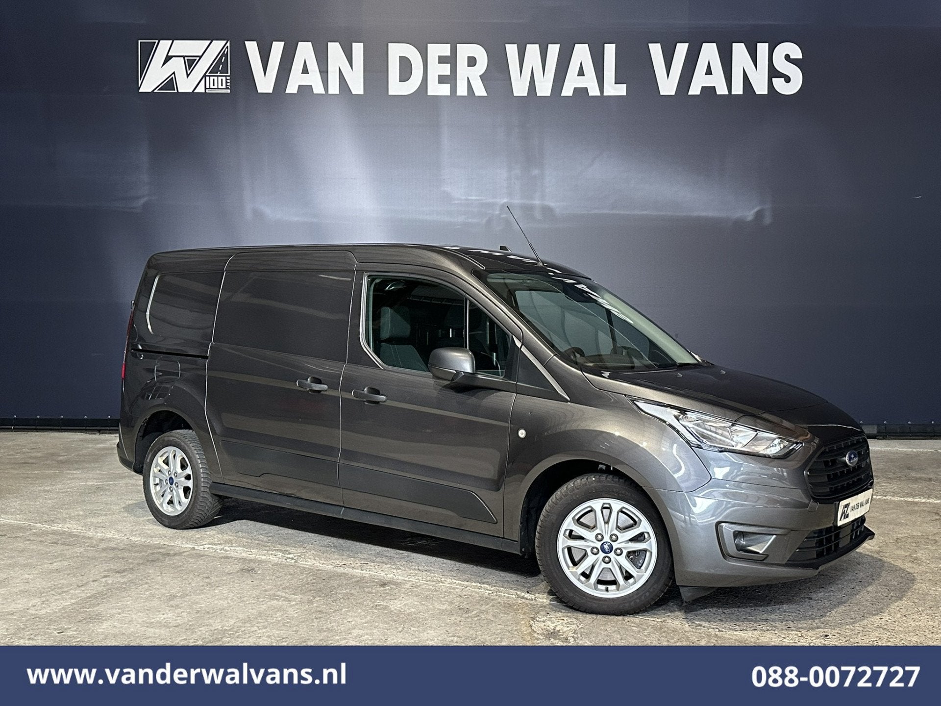 Ford Transit Connect 2.0 EcoBlue 100pk L2H1 Euro6 Airco | Ca, Auto's, Bestelauto's, Voorwielaandrijving, 1390 kg, Stof, Gebruikt