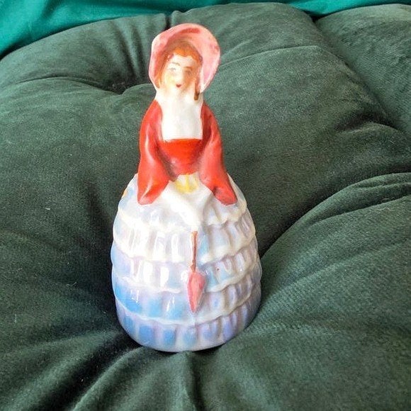 Vintage Porseleinen Tafelbel 'Crinoline Lady' - Jaren 30/50, Antiek en Kunst, Ophalen of Verzenden