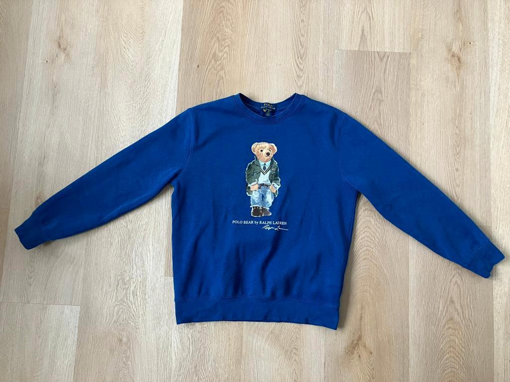 Polo Ralph Lauren bear sweater trui blauw XL (13-15 jr/170), Kinderen en Baby's, Gebruikt, Trui of Vest, Ophalen of Verzenden