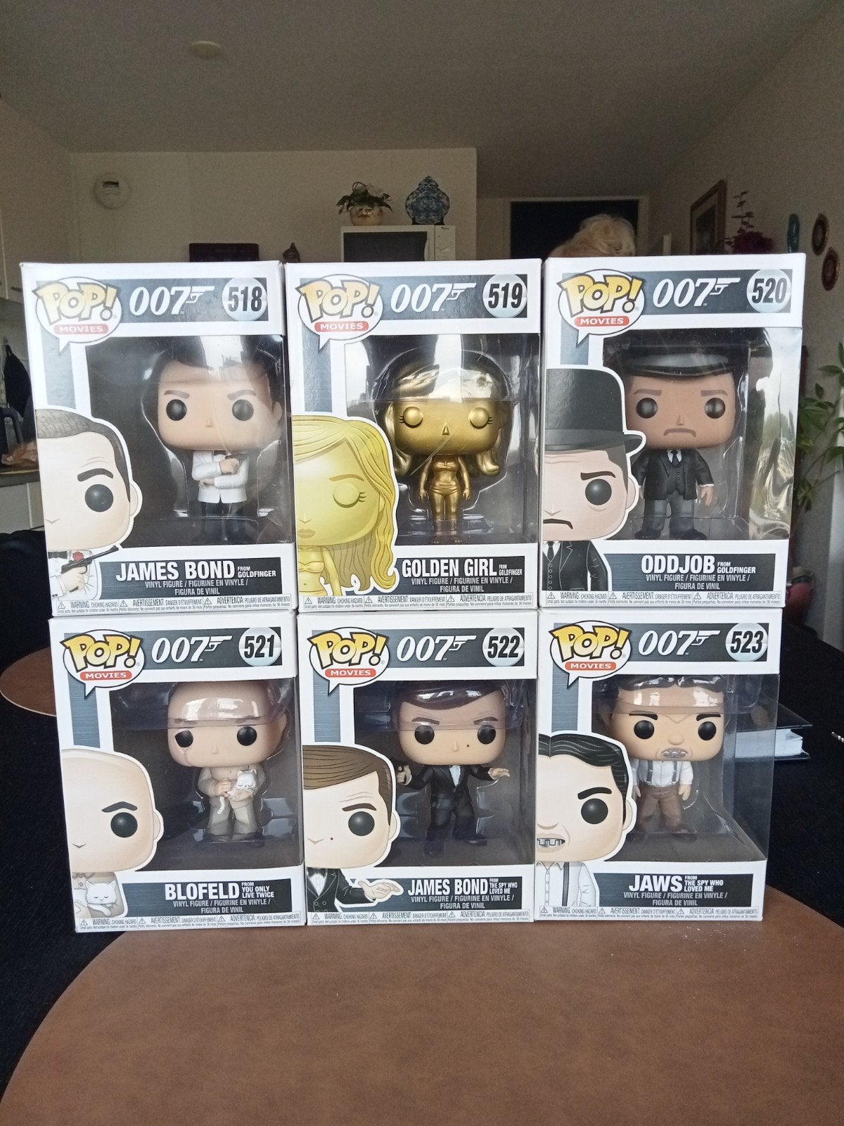 Funco pop 6 delig van James Bond., Verzamelen, Ophalen, Zo goed als nieuw