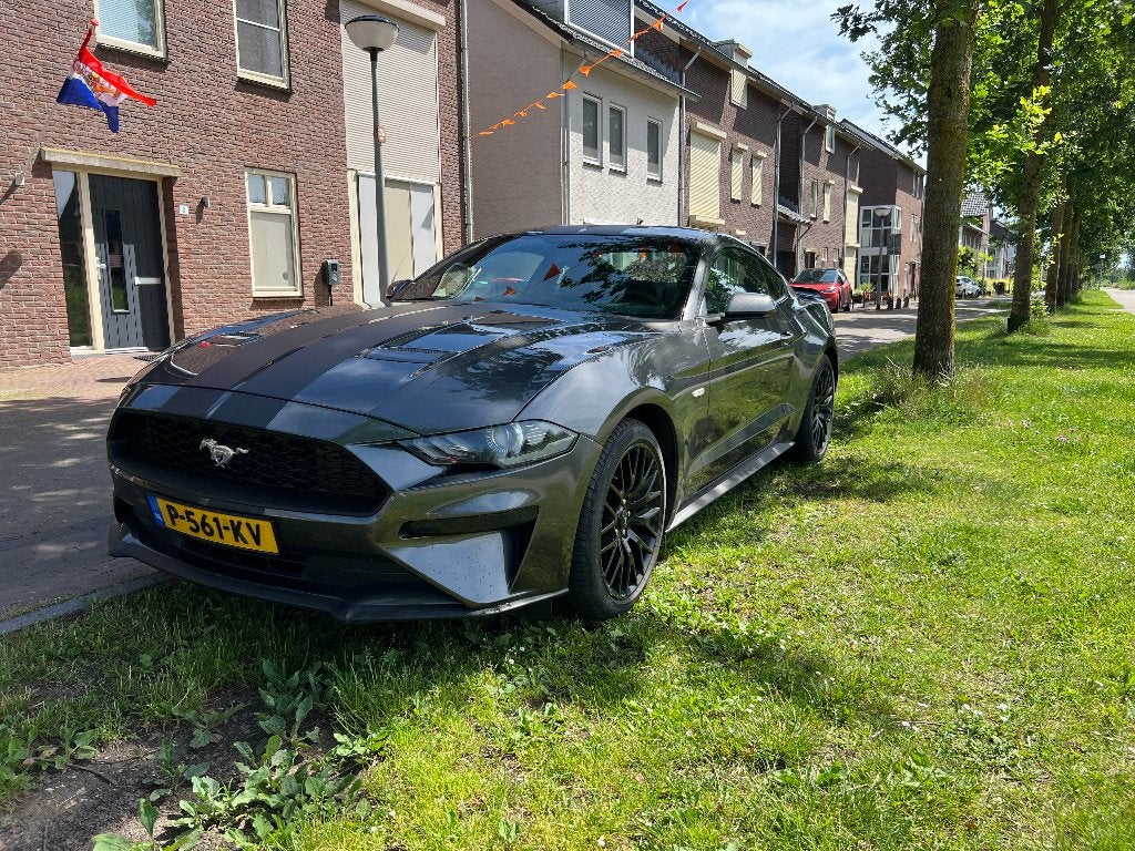 Ford Mustang Ecoboost 2.3L 2018 - Automaat 10traps | Leder, Auto's, Ford, Automaat, Achterwielaandrijving, Zwart, 4 cilinders