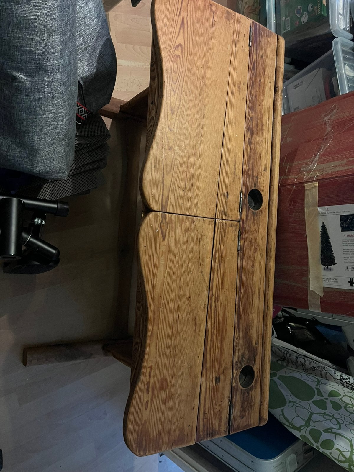 Zweeds antiek klep bureautje, Ophalen, Overige typen, Gebruikt, Hout