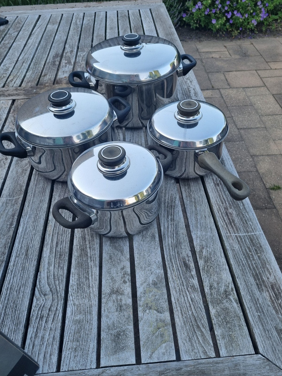 BK pannenset, Huis en Inrichting, Keuken | Potten en Pannen, Ophalen, Rvs, Pannenset