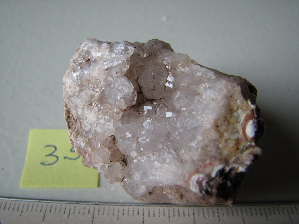 Kwarts Geode met Kristallen.nr 35, Verzamelen, Verzenden, Mineraal
