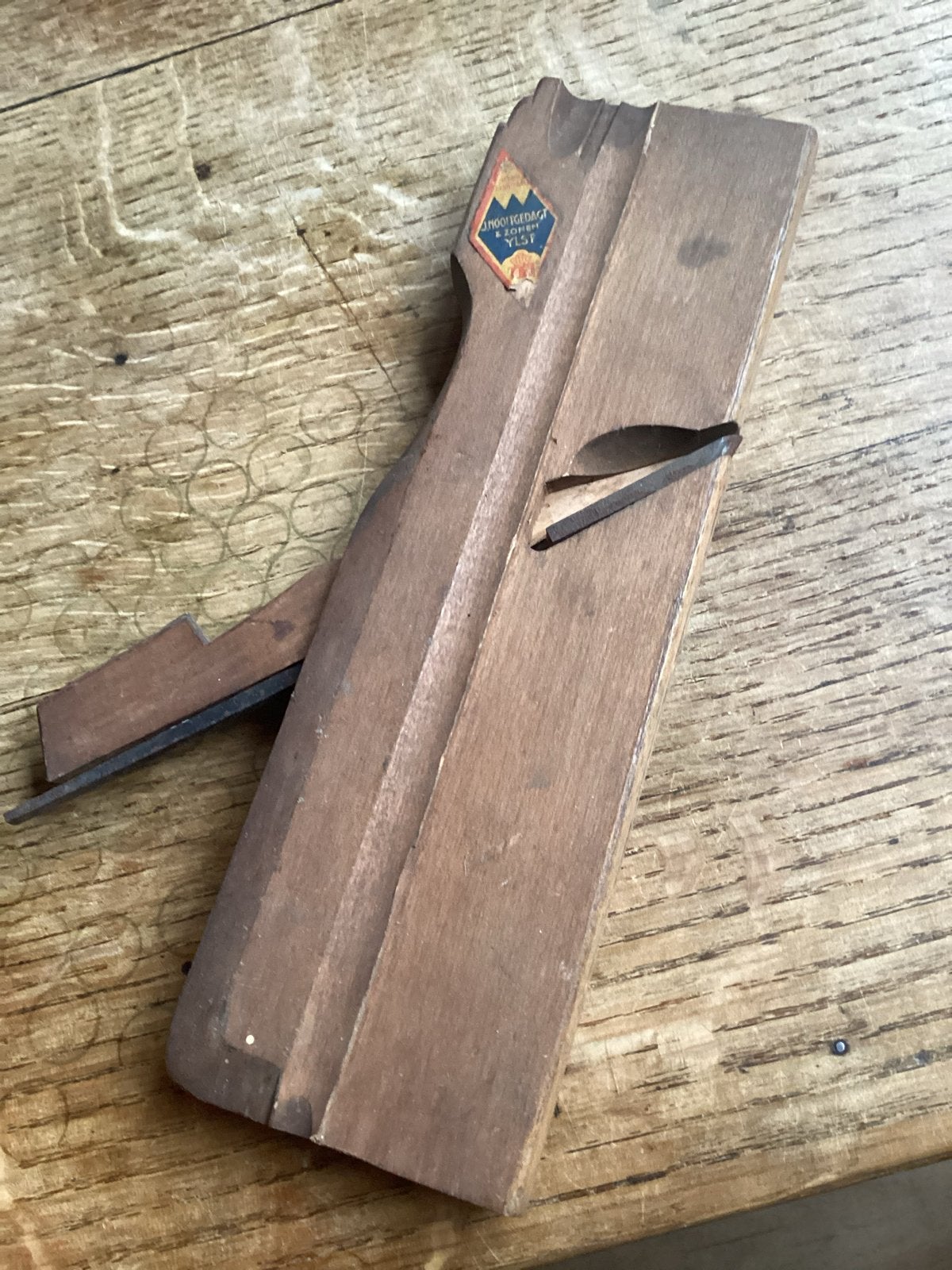 Antieke Nooitgedagt houtschaaf - Vintage gereedschap, Ophalen of Verzenden