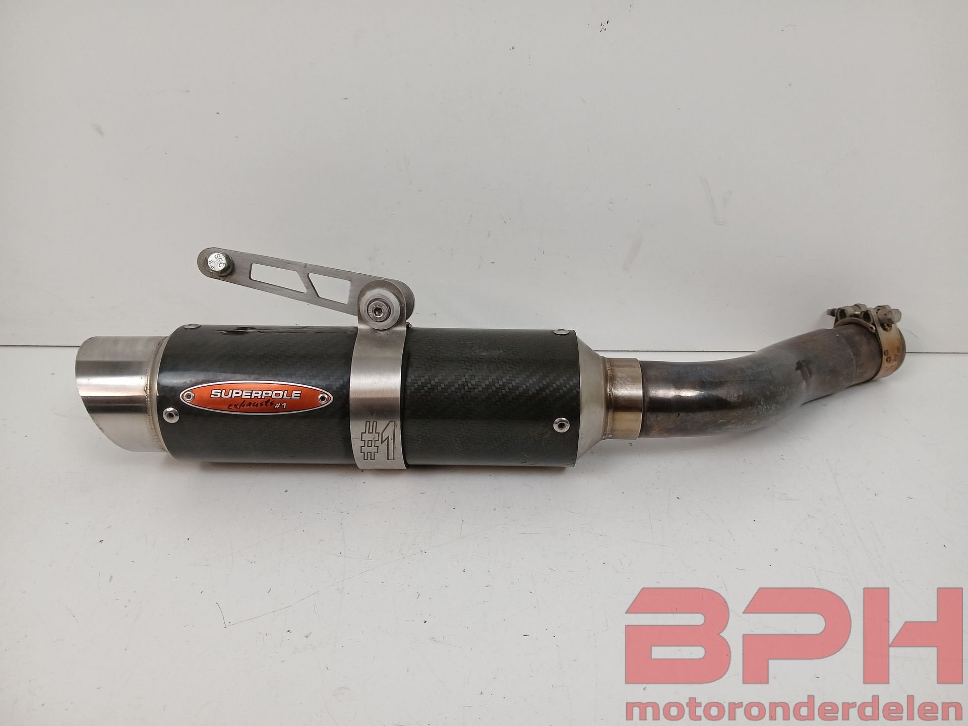 Superpole uitlaat demper Suzuki GSX-R 1000 K1 K2 K3 K4 2001, Motoren, Gebruikt, -, -, Ophalen of Verzenden