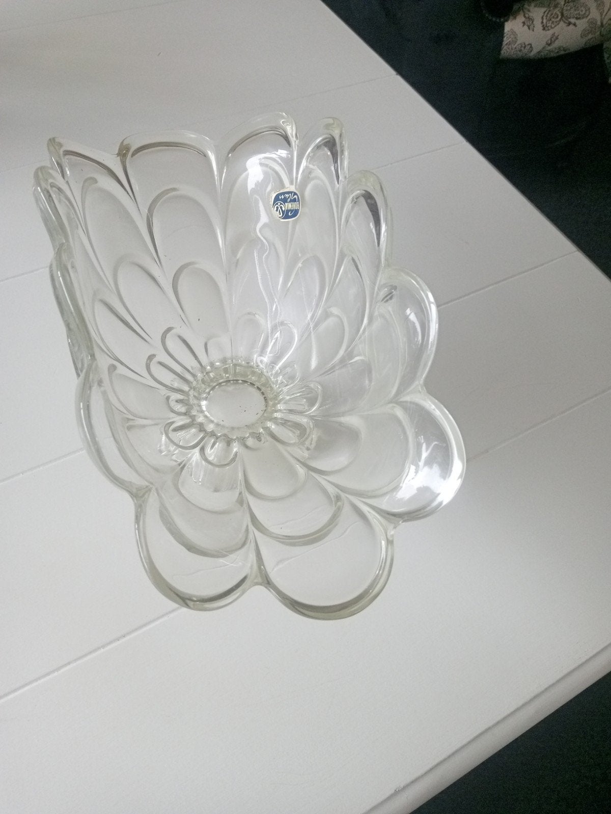 Prachtige glazen schaal in bloemvorm - Vintage, Ophalen