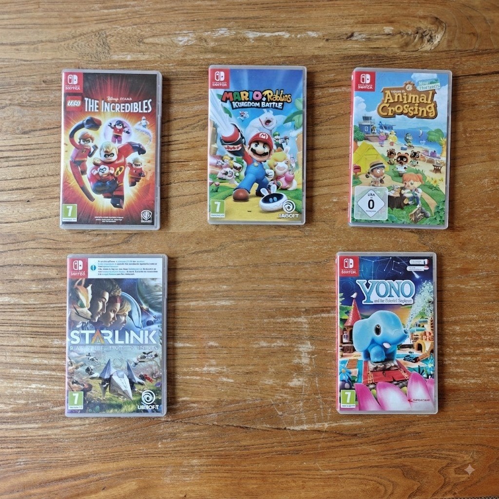 Nintendo Switch games: Animal Crossing, Mario + Rabbids, e.a, Gebruikt, Overige genres, 1 speler, Ophalen of Verzenden