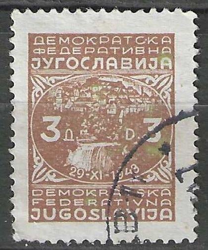Joegoslavie 1945 - Yvert 426 - Partizanen - 3 d. (ST), Verzenden, Joegoslavië, Gestempeld