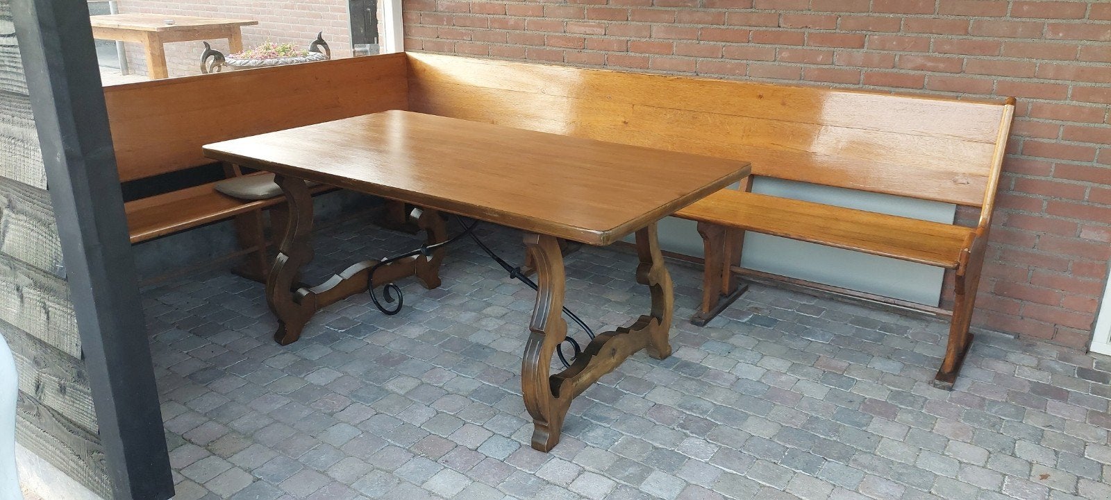 Spaanse tafel 160 x 90 x 72 eetkamertafel, Huis en Inrichting, Tafels | Eettafels, Ophalen, Gebruikt, 50 tot 100 cm, 150 tot 200 cm
