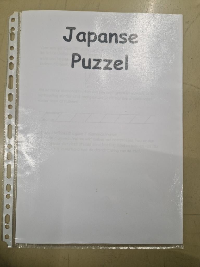 Japanse Puzzel quilt patroon, Ophalen of Verzenden