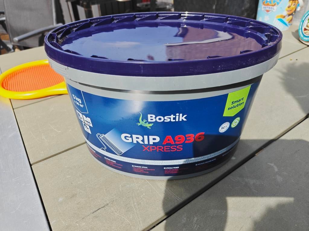 Bostik GRIP A936 XPRESS - 5kg Primer/Hechtmiddel, Ophalen of Verzenden, Nieuw, Wit