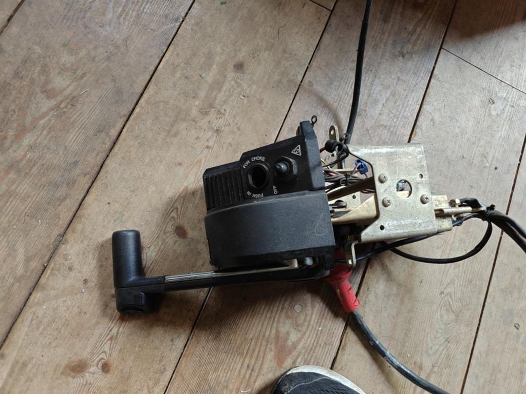 Buitenboordmotor schakelkast met bedieningshendel, Watersport en Boten, Ophalen of Verzenden, Gebruikt, Motor en Techniek