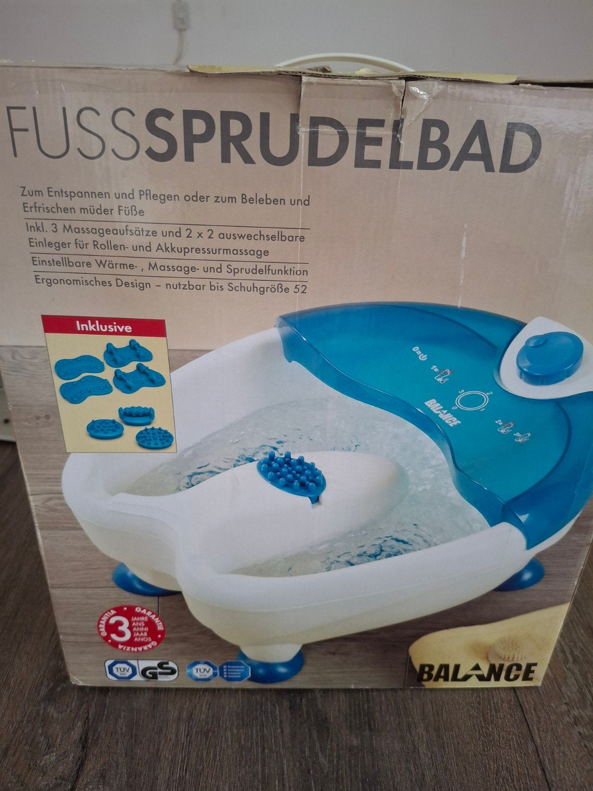 voetenbadje, Ophalen, Zo goed als nieuw