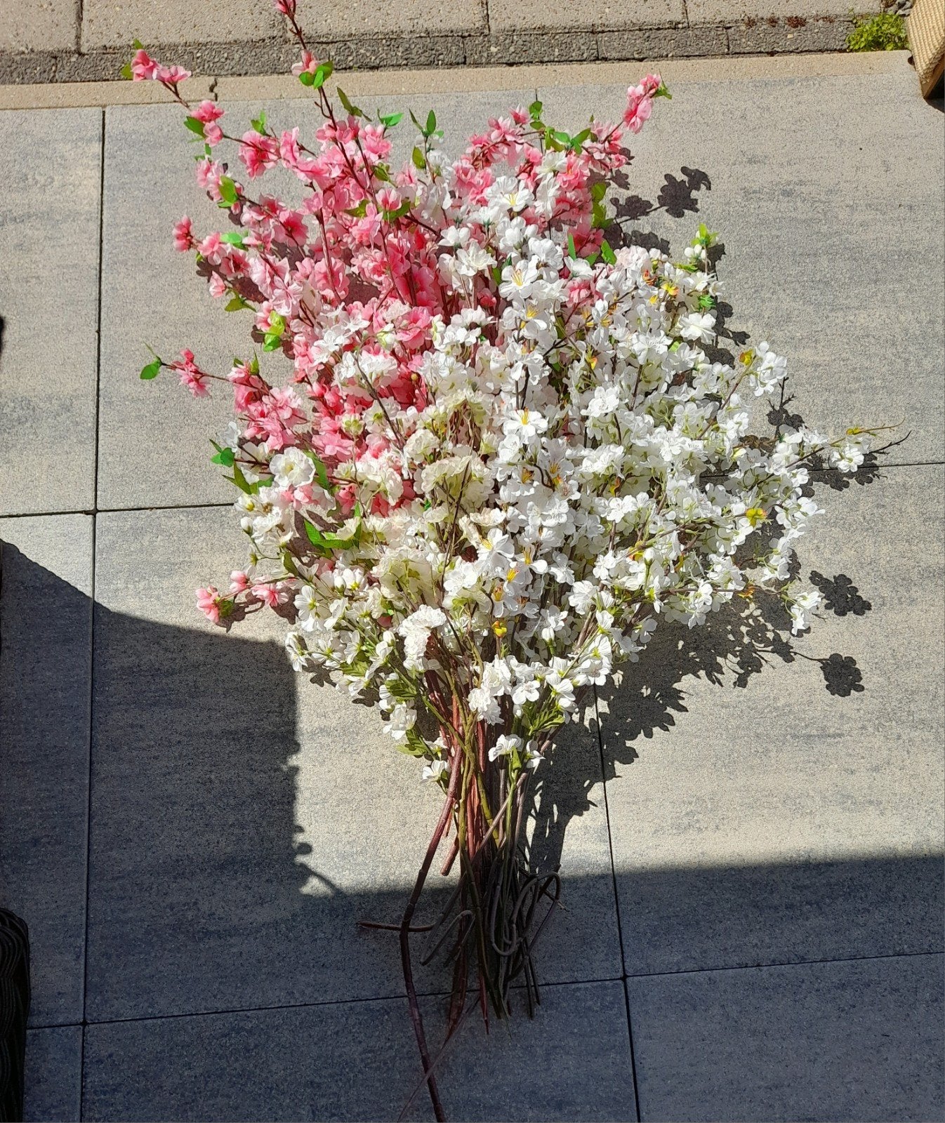 boeket kunstbloemen bloesemtakken, Ophalen of Verzenden