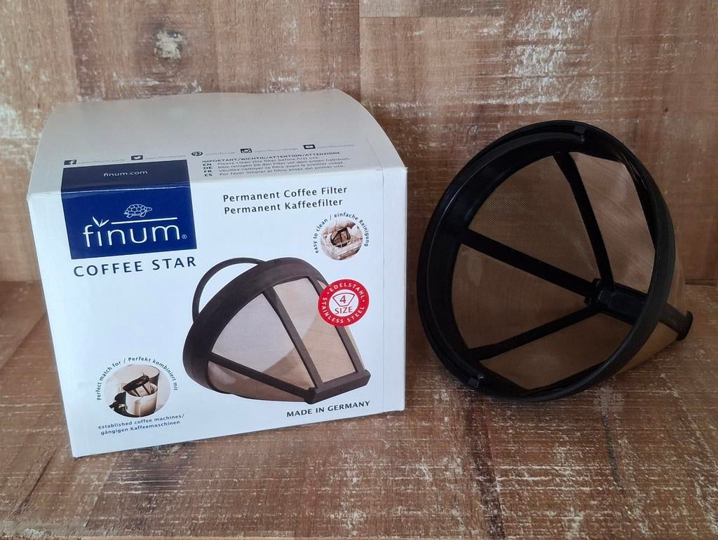 Permanent koffie filter No.4 Simon Levelt Finum Coffee Star, Overige typen, Ophalen, Zo goed als nieuw