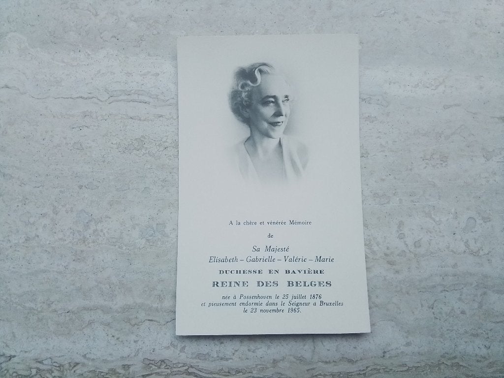 Bidprentje Koningin Elisabeth.  1965., Verzamelen, Verzenden, Nieuw, Buitenland, Kaart, Foto of Prent