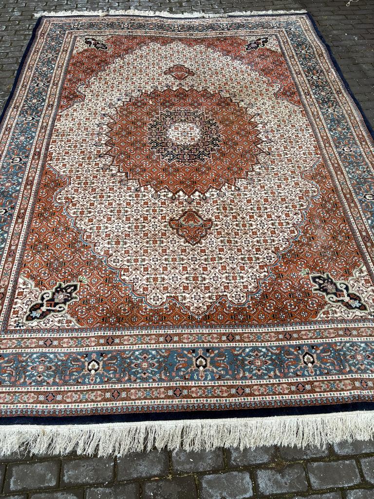 Mooie handgeknoopte Perzische Moud. 2,5 x 3,5 mtr, Ophalen, 200 cm of meer, Zo goed als nieuw, 200 cm of meer