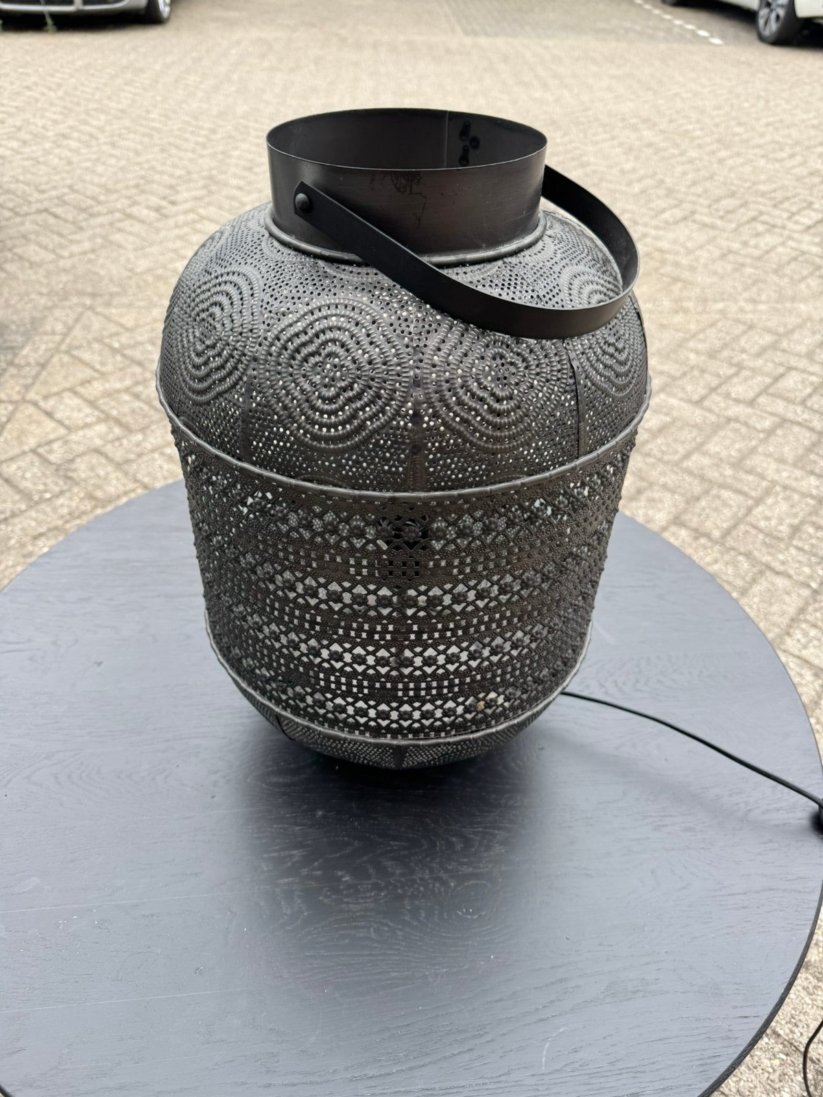 Prachtige zwarte lamp, Ophalen, E27 (groot), Zo goed als nieuw, Minder dan 100 cm