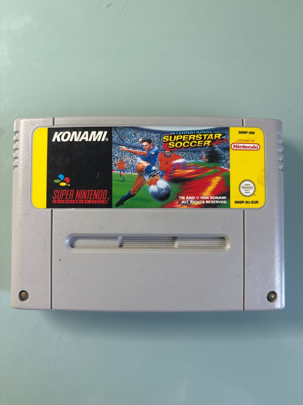 International Superstar Soccer SNES - Klassieke Voetbalgame, Gebruikt, 2 spelers, Ophalen of Verzenden, Vanaf 3 jaar