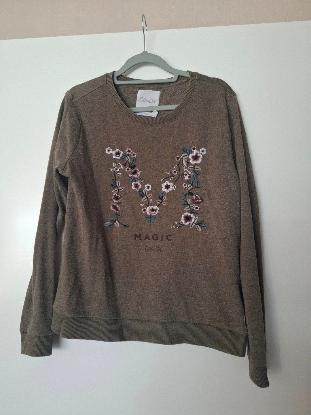 Taupe/Grijze trui Cotton Club - Maat M, Maat 38/40 (M), Ophalen of Verzenden, Zo goed als nieuw, Cotton Club