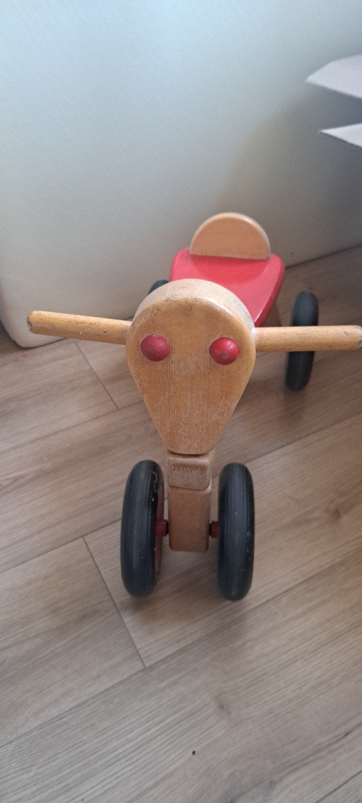 Houten loop fietsje, Ophalen, Gebruikt