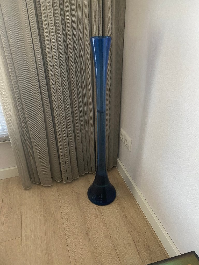 vaas, Ophalen, Zo goed als nieuw, Blauw, Glas