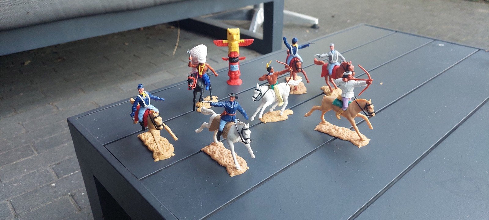 Vintage Timpo Toys Indianen en Cowboys Speelset, Ophalen of Verzenden