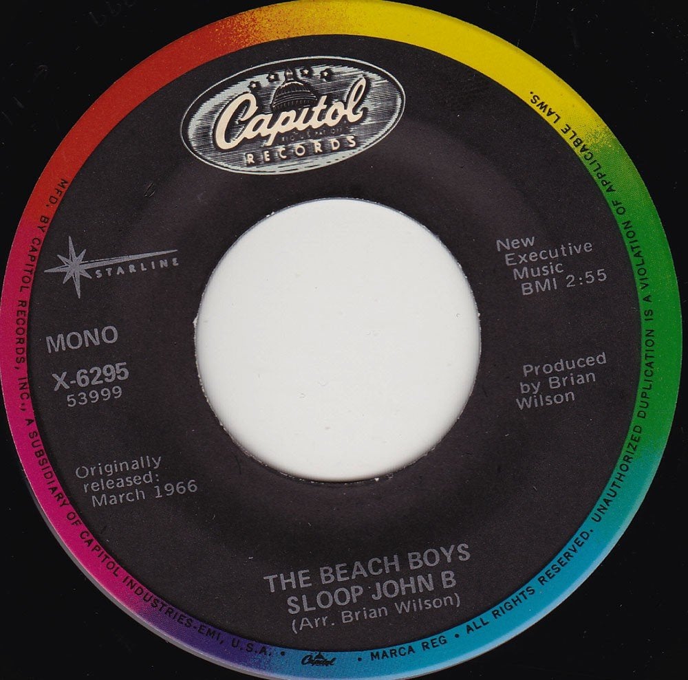 The Beach Boys - Sloop John B 7"