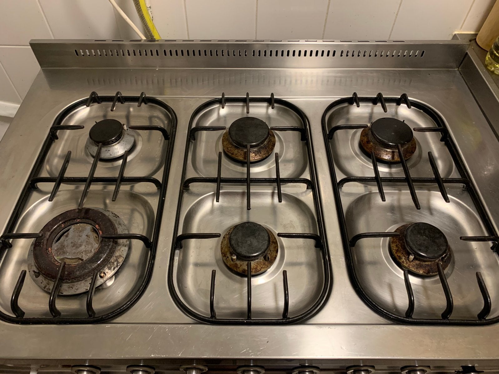 Boretti fornuis (6 pitten), Ophalen, Gebruikt, 60 cm of meer, Gas