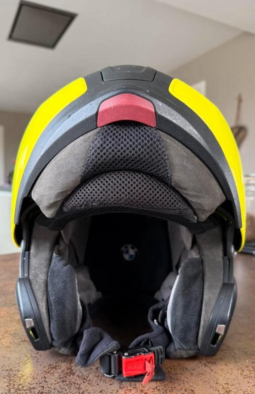 BMW Systeemhelm Geel - Maat 60/61 - Zogoed als nieuw, Overige merken, Systeemhelm, Ophalen of Verzenden, L