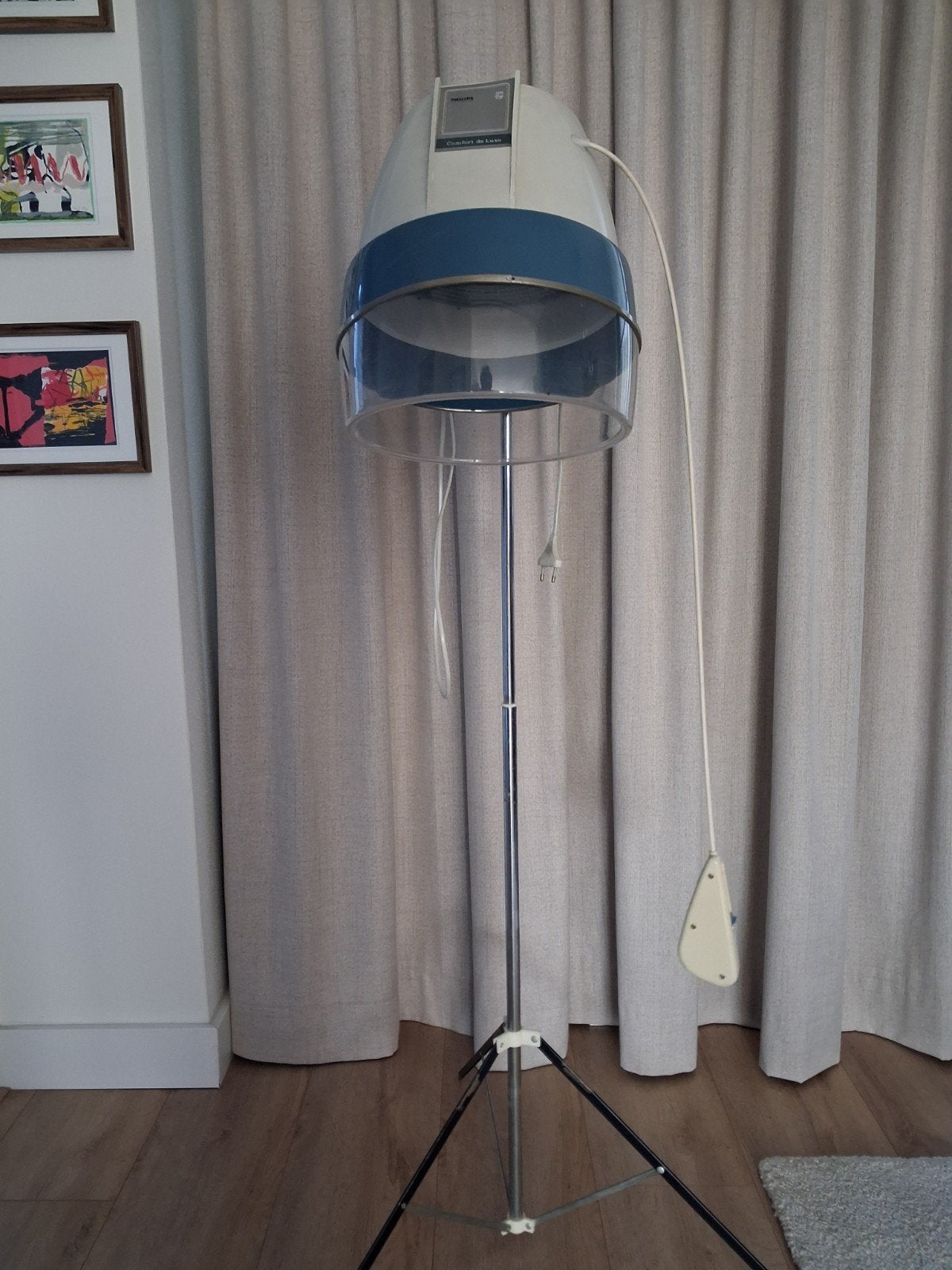 Vintage philips droogkap comfort de luxe, Ophalen of Verzenden, Gebruikt, Haarverzorging