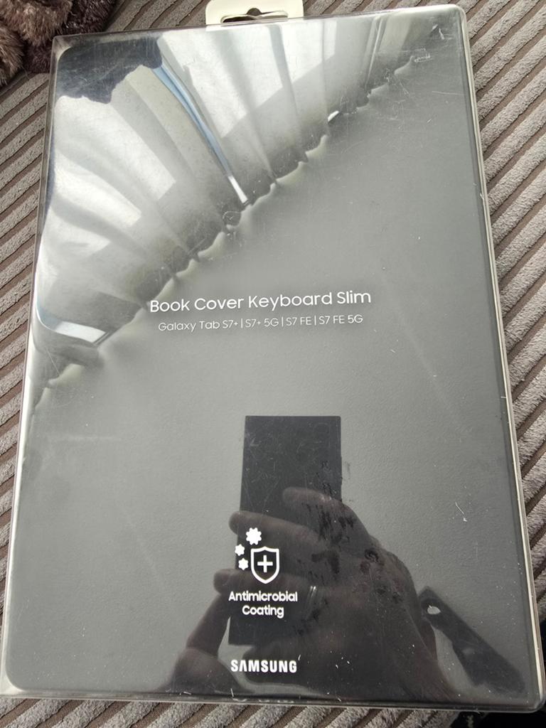 Samsung Book Cover Keyboard Slim voor Galaxy Tab S7/S8, Ophalen of Verzenden, Zo goed als nieuw, Book Cover Keyboard Slim, Samsung