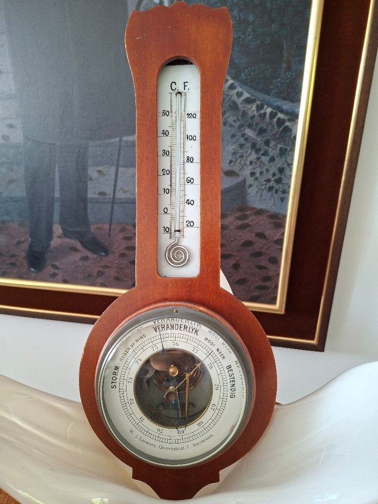 Barometer, kwik barometer antiek (>100 jr.oud), Antiek en Kunst, Ophalen of Verzenden