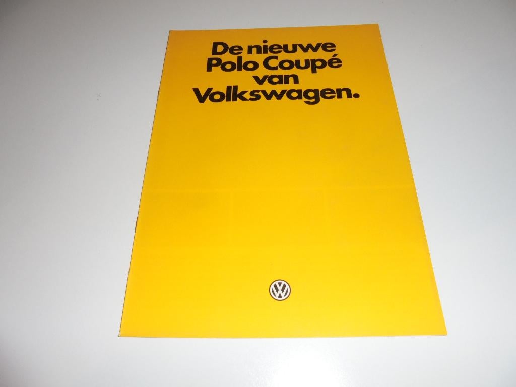 previewbrochure nieuwe Volkswagen Polo Coupé 1983, Ophalen of Verzenden, Nieuw, Volkswagen