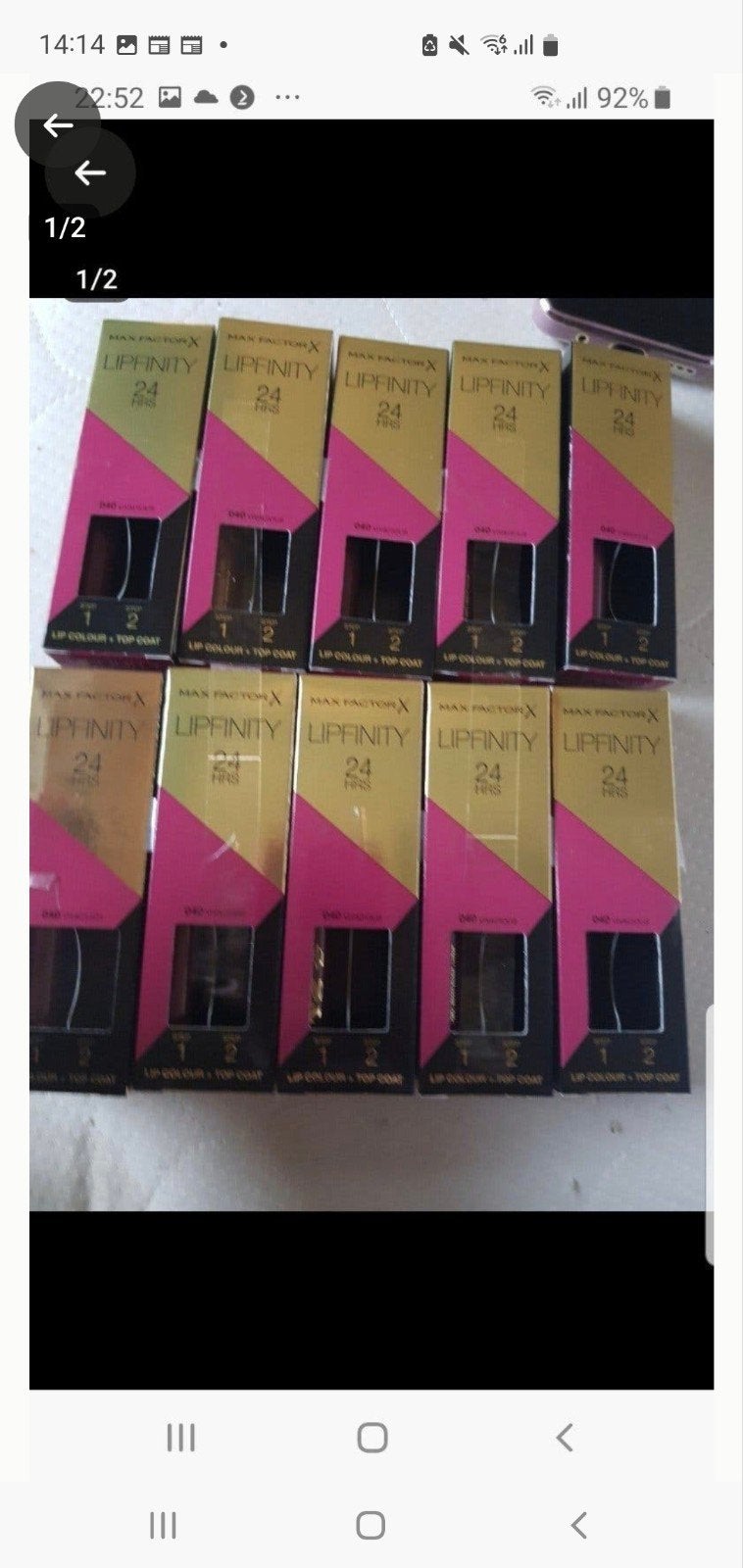 10 stuks Max Factor Lipfinity zonder topcoat 040 Vivacious L, Lippen, Verzenden, Nieuw, Make-up