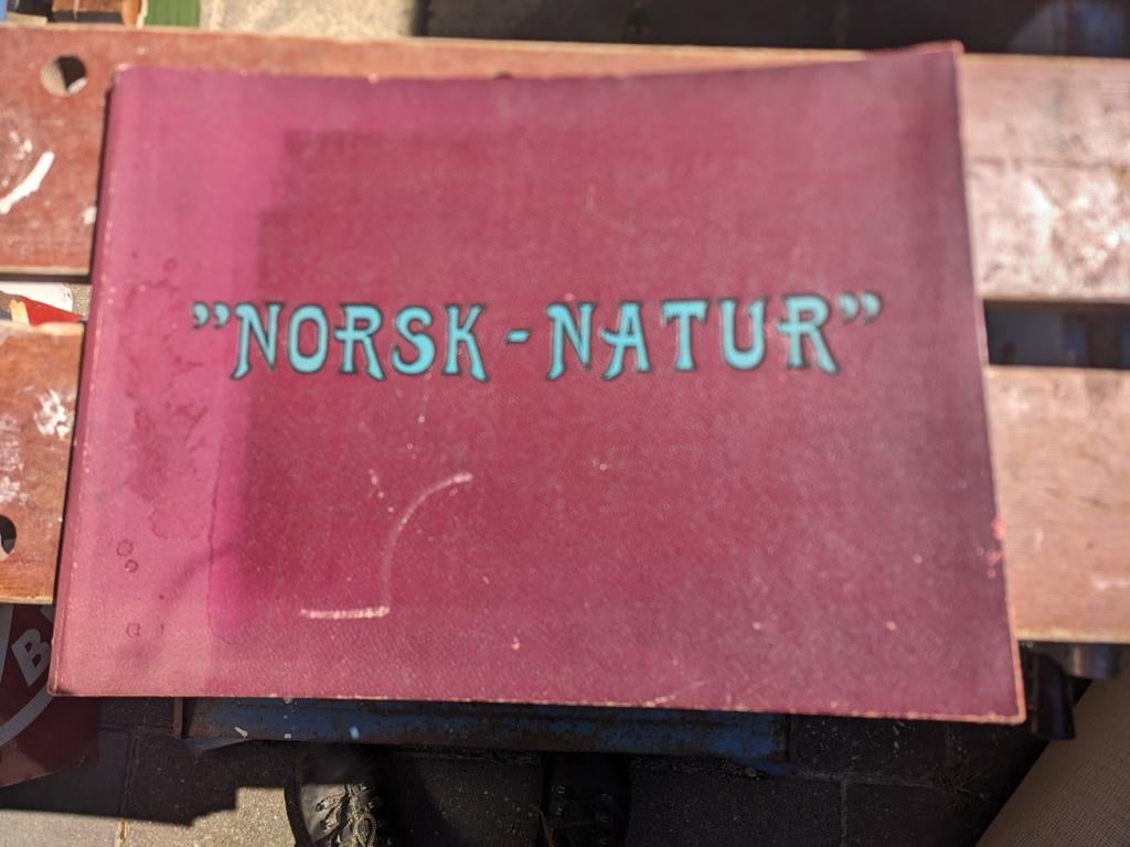 Oud groot fotoboek " Norsk - Natur", Ophalen of Verzenden, Gelezen