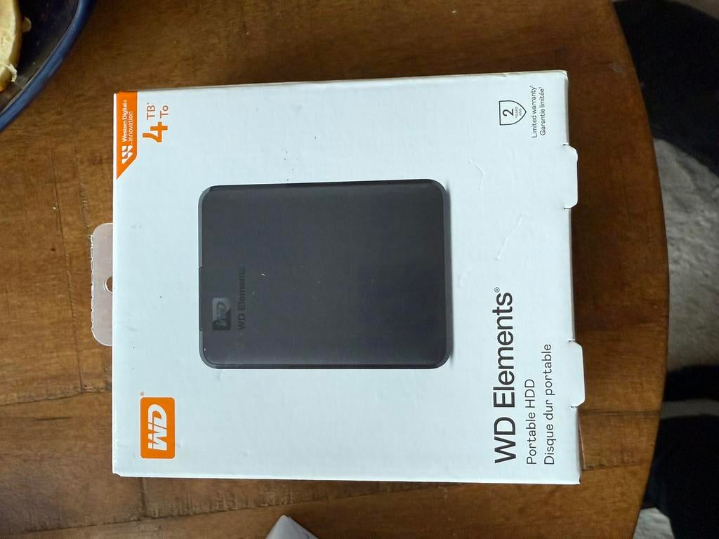 WD Elements 4TB HDD - Ongebruikt NIEUW, Computers en Software, Harde schijven, HDD, Nieuw, Ophalen of Verzenden, Extern
