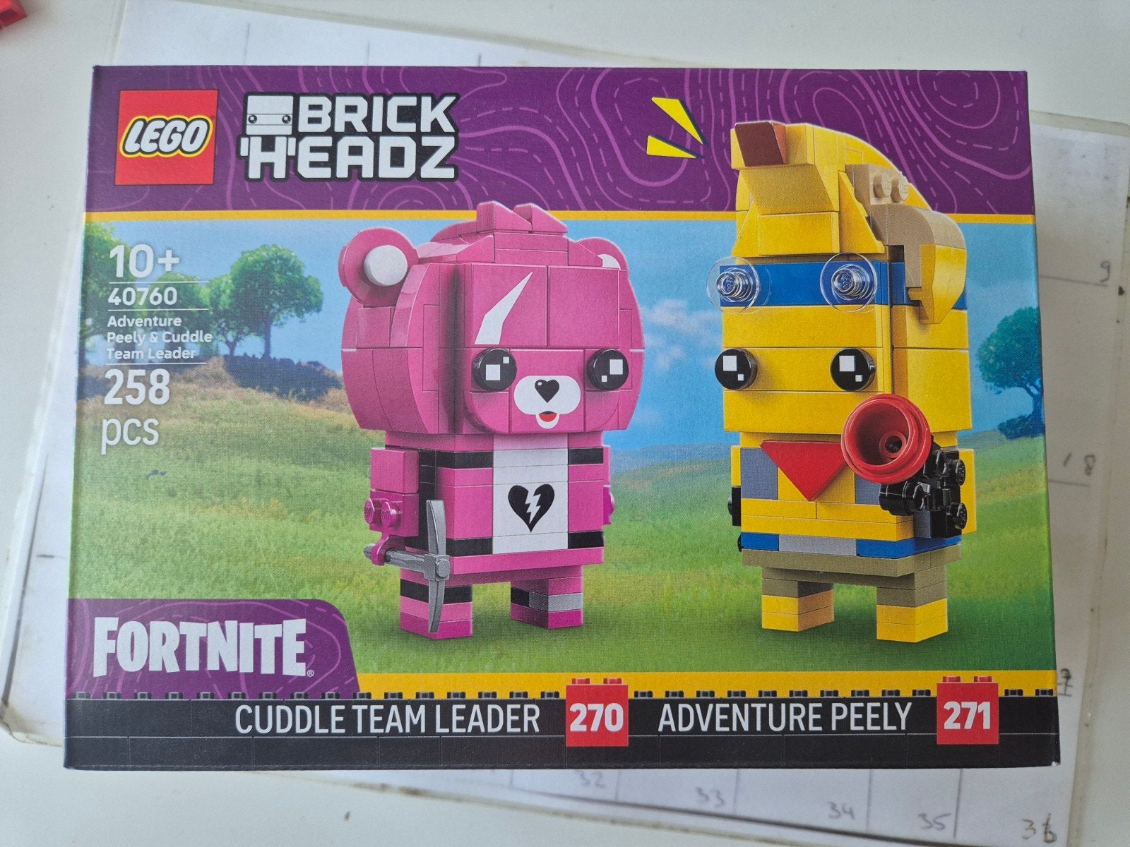 lego fortnite nieuw geseald 40760 brick headz peely en cuddl, Ophalen of Verzenden, Nieuw
