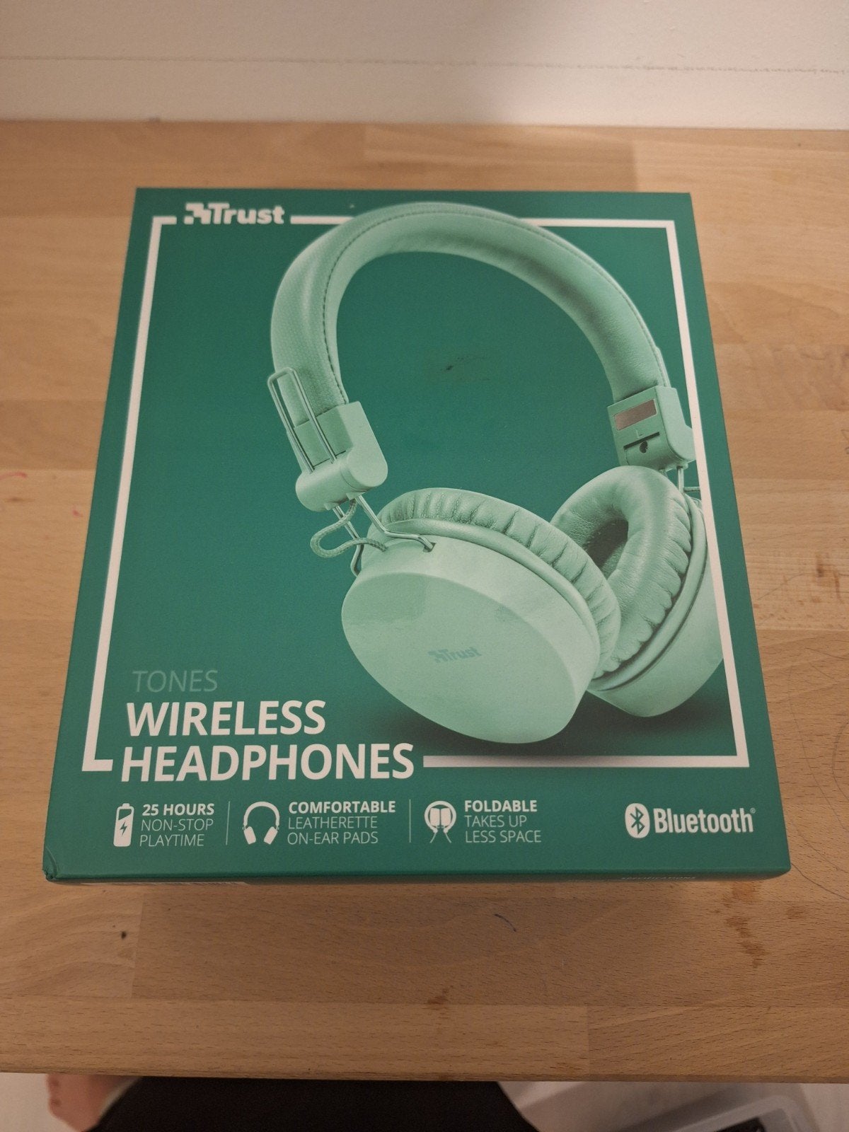 Trust Tones Draadloze Hoofdtelefoon - Mintgroen, Audio, Tv en Foto, Overige merken, Nieuw, On-ear, Ophalen of Verzenden