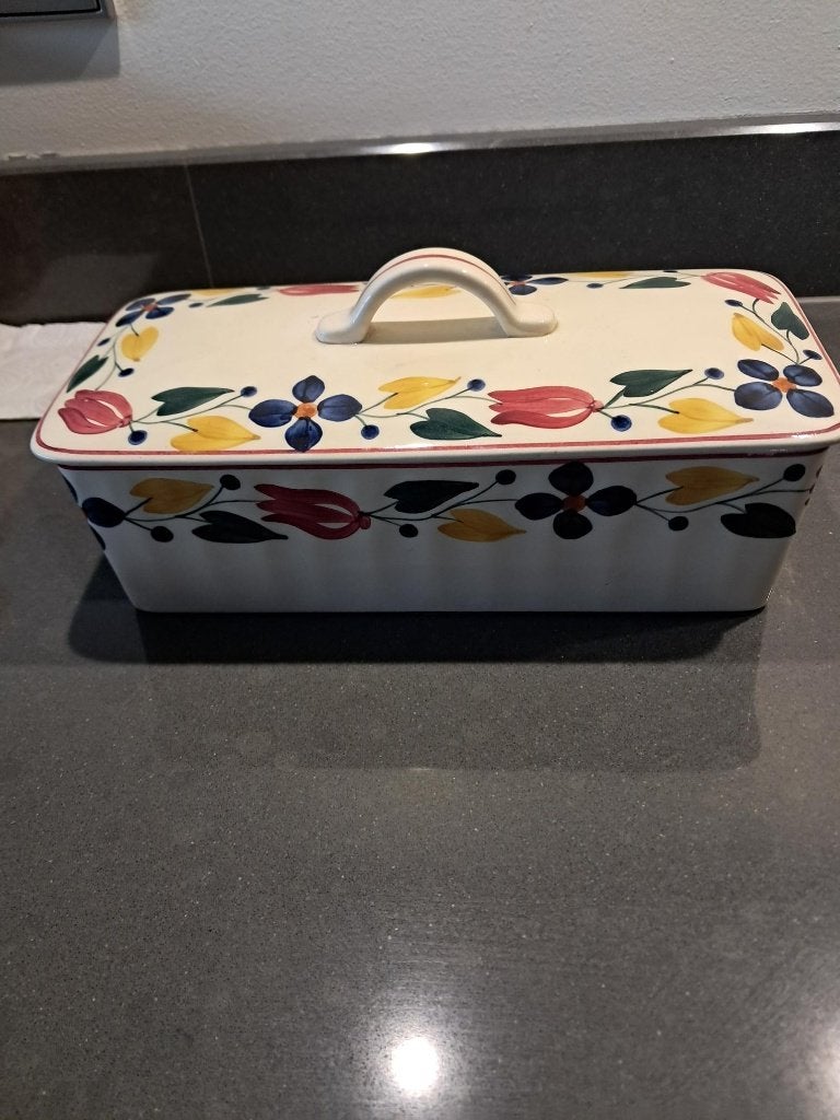 cakedoos boerenbont, Antiek en Kunst, Ophalen
